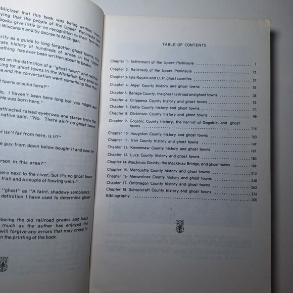 Michigan Ghost Towns Upper Peninsula Volume III 1973 Vintage Travel History Dodg - Picture 6 of 11